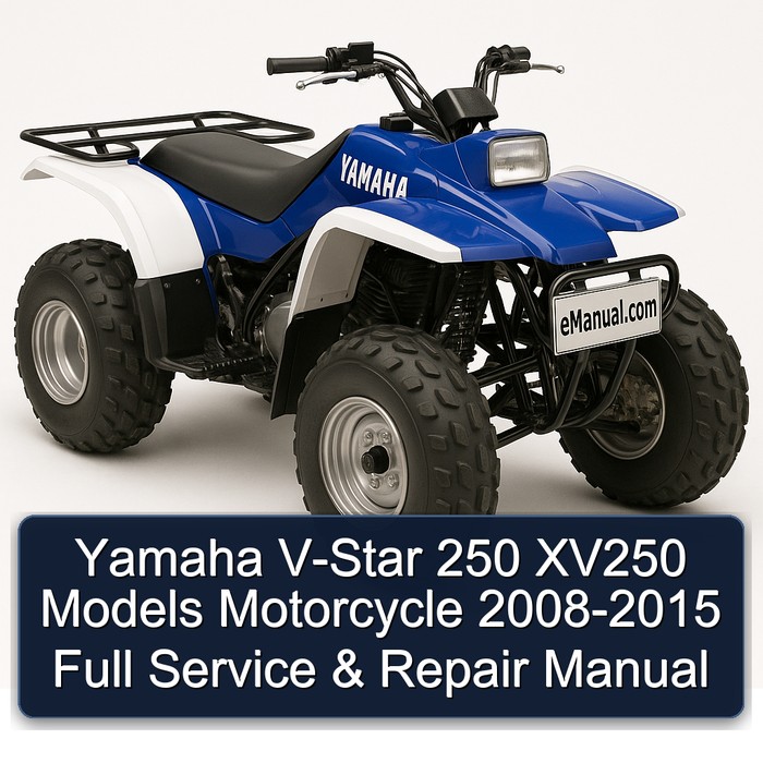 Yamaha V-Star 250 XV250 Models Motorcycle 2008-2015 Full Service & Repair Manual 