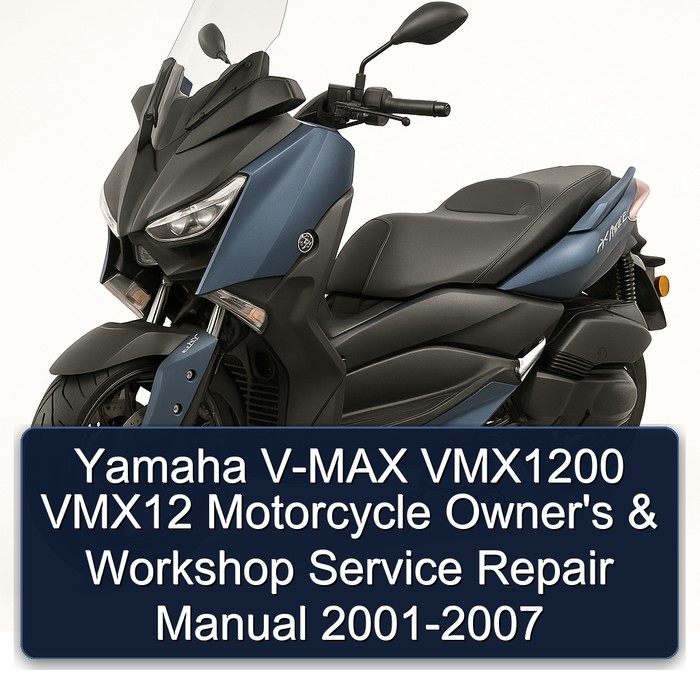 Yamaha V-MAX VMX1200 VMX12 Motorcycle Owner's & Workshop Service Repair Manual 2001-2007