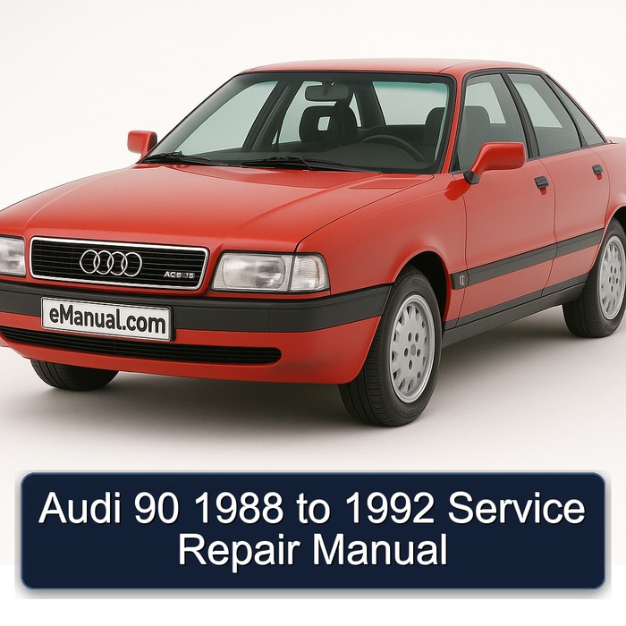 Audi 90 1988 to 1992 Service Repair Manual