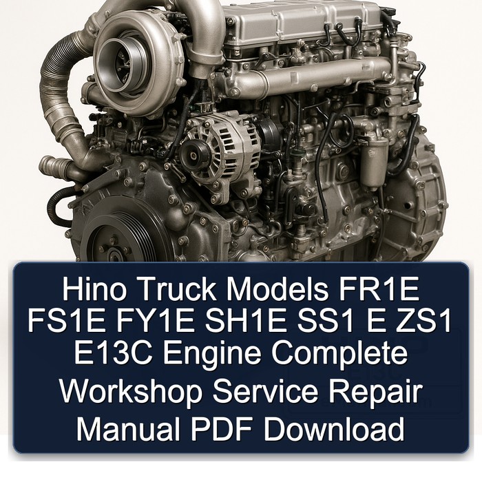 Hino Truck Models FR1E FS1E FY1E SH1E SS1 E ZS1 E13C Engine Complete Workshop Service Repair Manual PDF Download