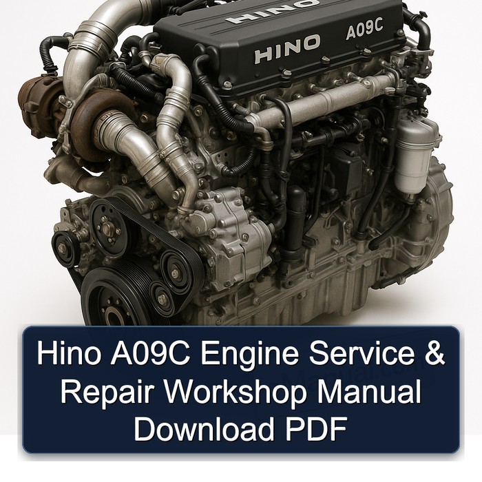 Hino A09C Engine Service & Repair Workshop Manual Download PDF