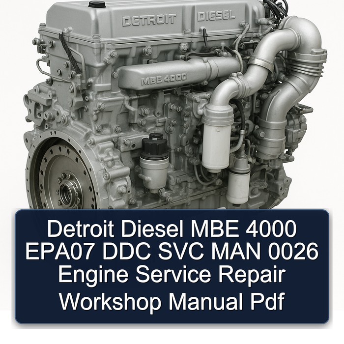 Detroit Diesel MBE 4000 EPA07 Werkstatt-Handbuch