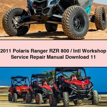 2011 Polaris Ranger RZR 800/Intl Workshop Manual de servicio y reparación 11
