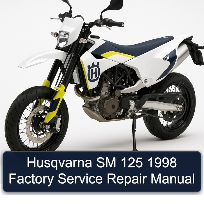 Husqvarna SM 125 1998 Factory Manual de servicio y reparación