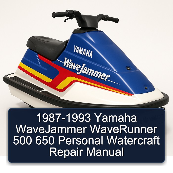 1987-1993 Yamaha WaveJammer WaveRunner 500 650 Personal Watercraft Repair Manual