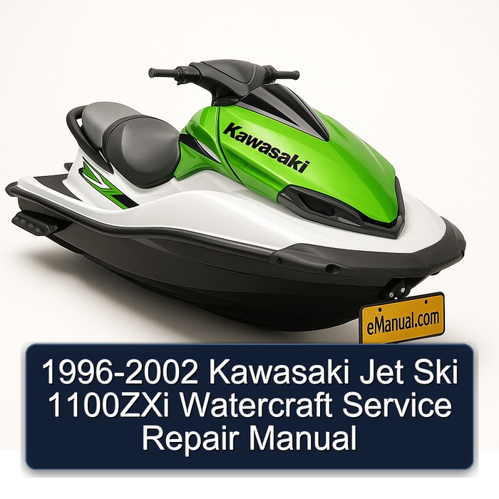 1996-2002 Kawasaki Jet Ski 1100ZXi Watercraft Manual de servicio y reparación