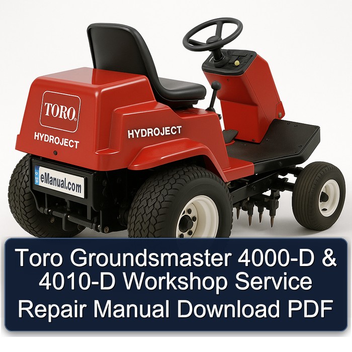 Manual de Servicio y Reparación para Toro Groundsmaster 4000-D y 4010-D