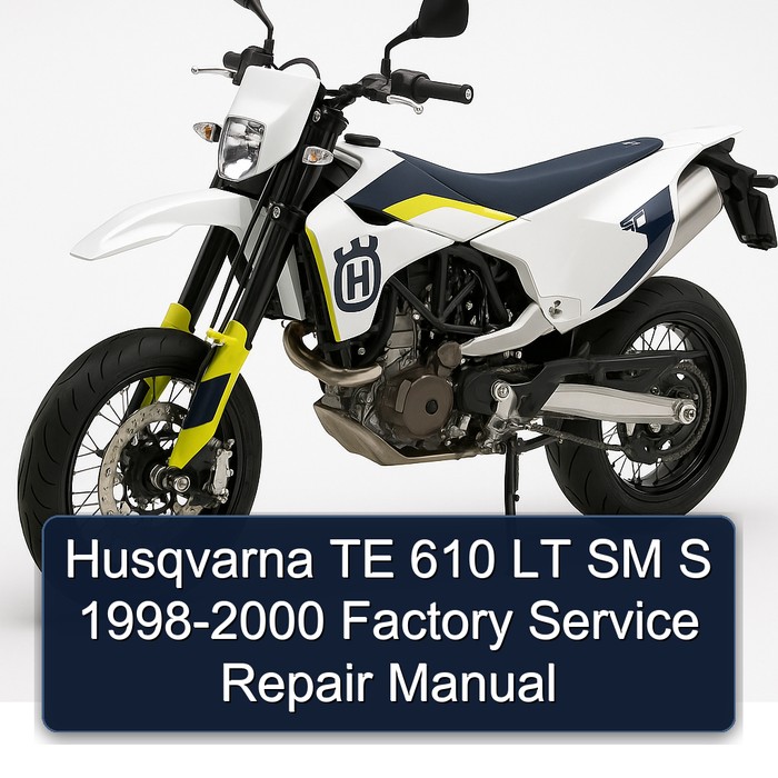 Husqvarna TE 610 LT SM S 1998-2000 Factory Manual de servicio y reparación