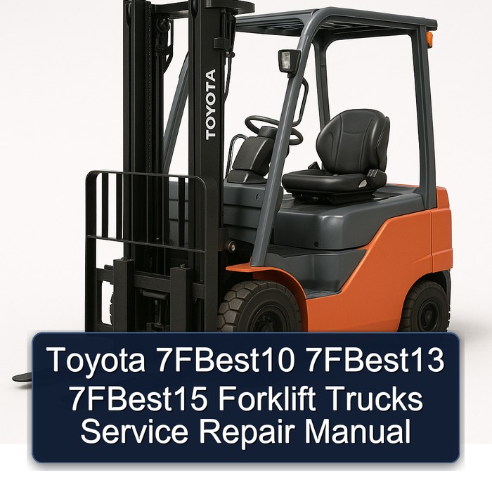 Manual de Servicio y Reparación para Montacargas Toyota 7FBest10, 7FBest13 y 7FBest15