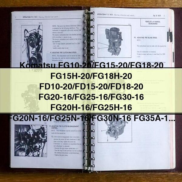 Komatsu FG/FD Series Forklift Service Manual