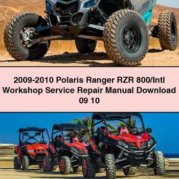 2009-2010 Polaris Ranger RZR 800/Intl Workshop Manual de servicio y reparación 09 10