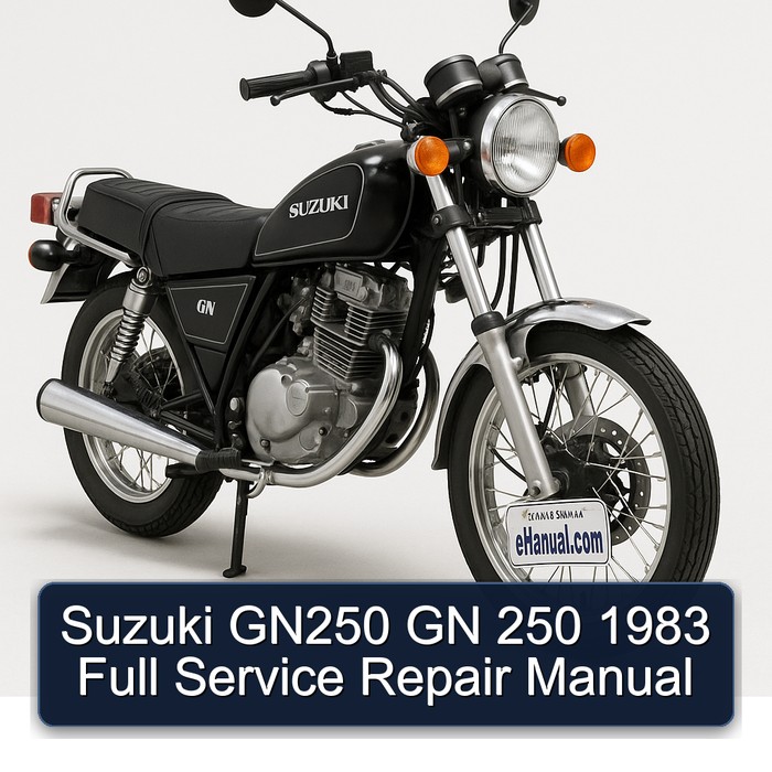 Suzuki GN250 GN 250 1983 Full Manual de servicio y reparación