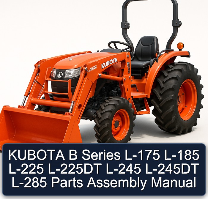 KUBOTA B-Serie L-175, L-185, L-225, L-225DT, L-245, L-245DT, L-285 Teile-Montagehandbuch