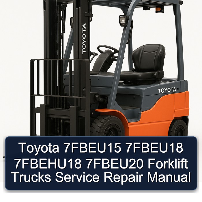 Toyota Gabelstapler 7FBEU15, 7FBEU18, 7FBEHU18, 7FBEU20 - Service- und Reparaturhandbuch