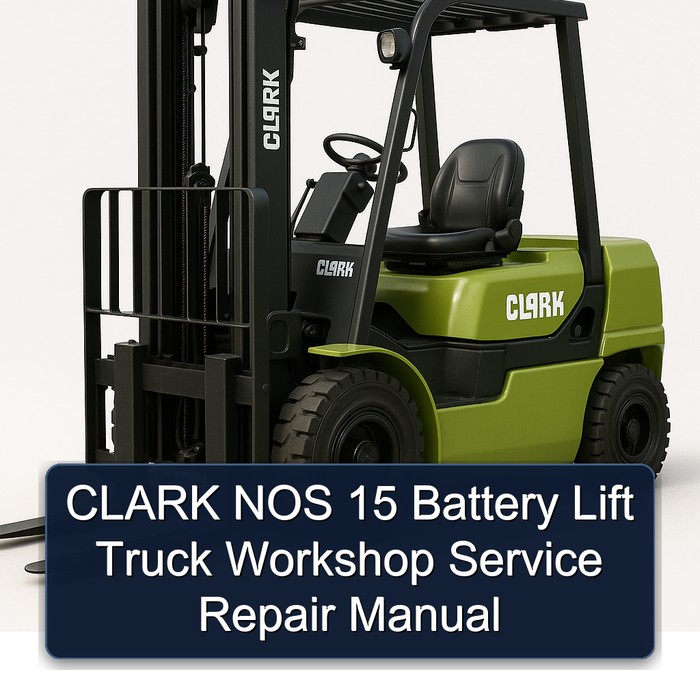 Manual de Servicio y Reparación para Montacargas CLARK NOS 15