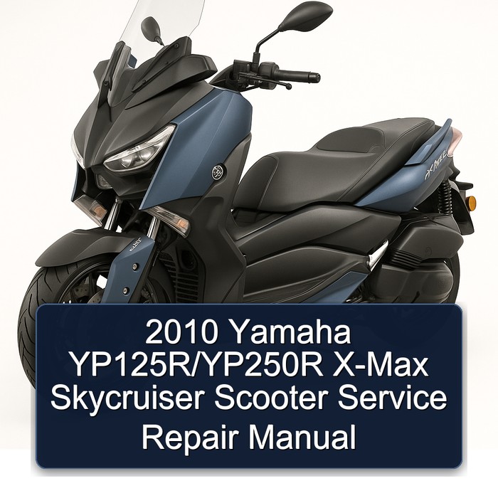 2010 Yamaha YP125R/YP250R X-Max Skycruiser Scooter Manual de servicio y reparación