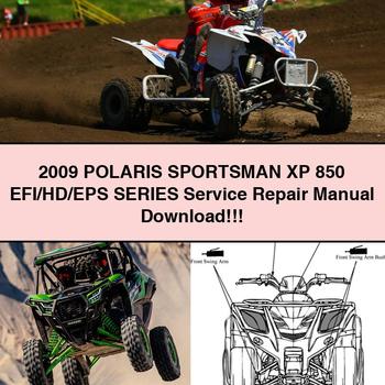 2009 POLARIS SPORTSMAN XP 850 EFI/HD/EPS Series Manual de servicio y reparación