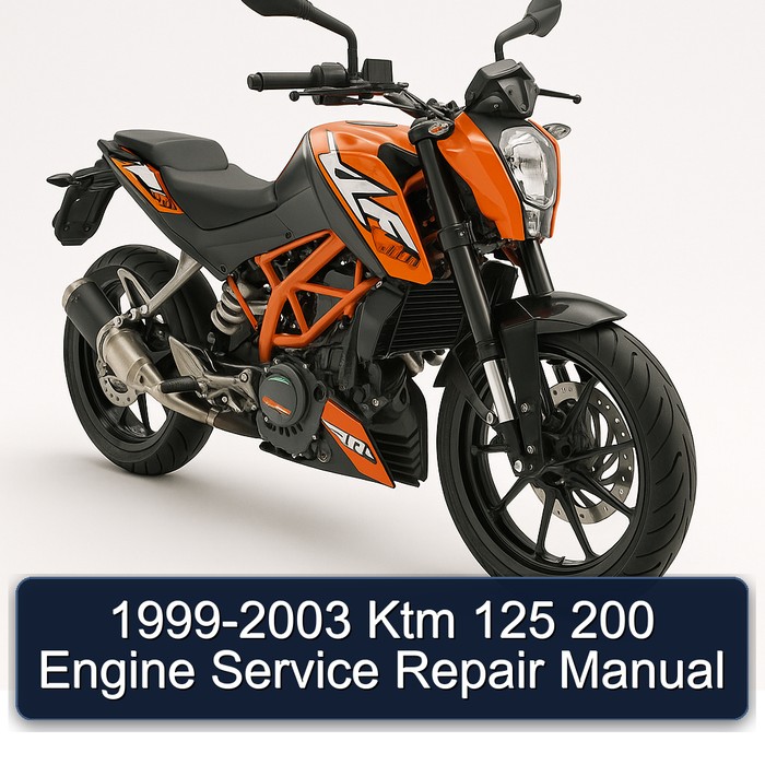 1999-2003 Ktm 125 200 Engine Service Repair Manual