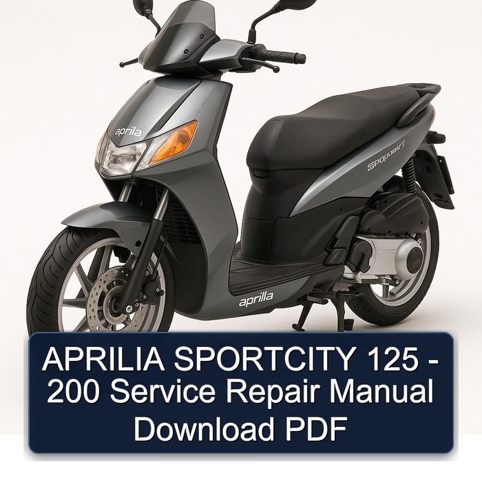 APRILIA SPORTCITY 125 - 200 Manual de servicio y reparación Download PDF