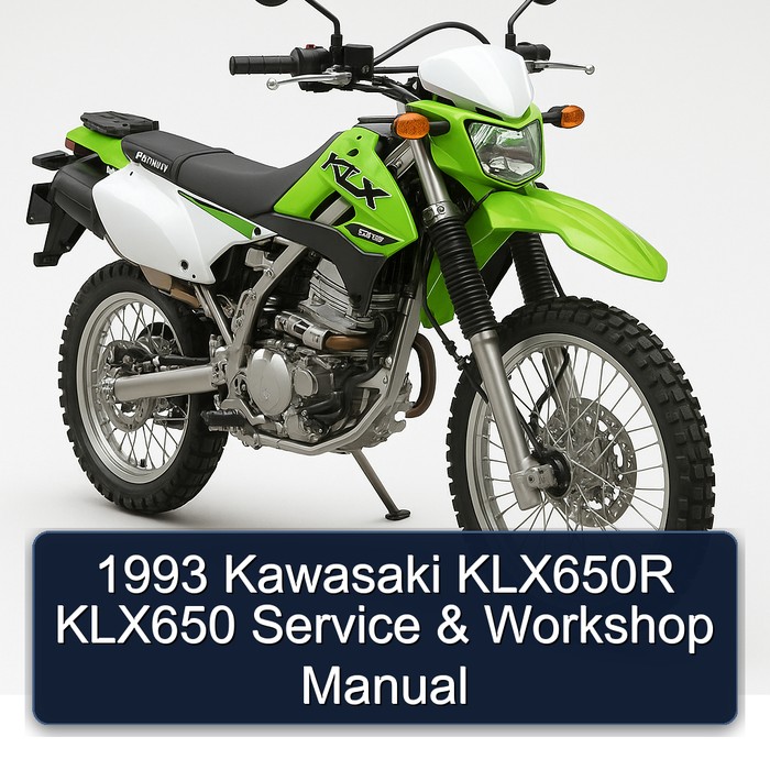 1993 Kawasaki KLX650R KLX650 Service & Workshop Manual