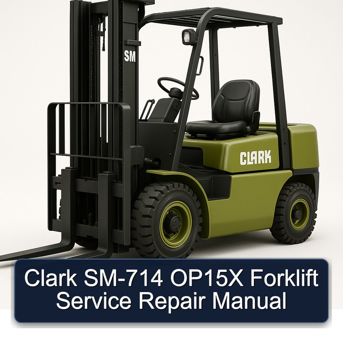 Clark SM-714 OP15X Forklift Manual de servicio y reparación