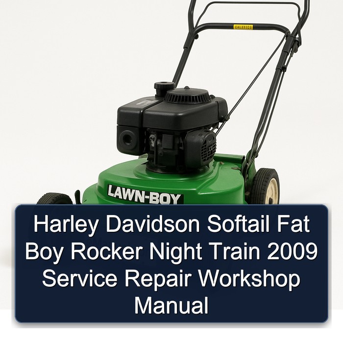 Harley Davidson Softail Fat Boy Rocker Night Train 2009 Service Repair Workshop Manual 