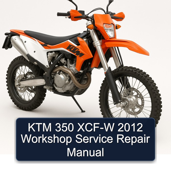 KTM 350 XCF-W 2012 Workshop Manual de servicio y reparación