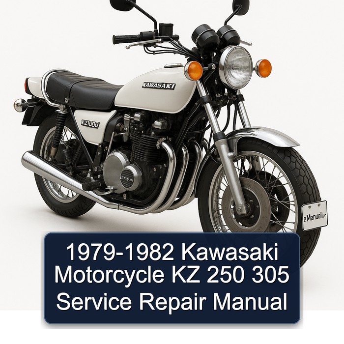 1979-1982 Kawasaki Motorcycle KZ 250 305 Manual de servicio y reparación