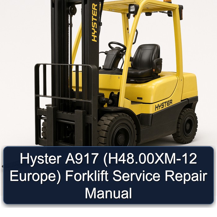Manual de Servicio y Reparación de la Carretilla Elevadora Hyster A917 (H48.00XM-12 Europa)