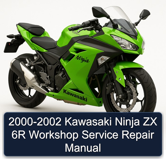 2000-2002 Kawasaki Ninja ZX 6R Workshop Manual de servicio y reparación