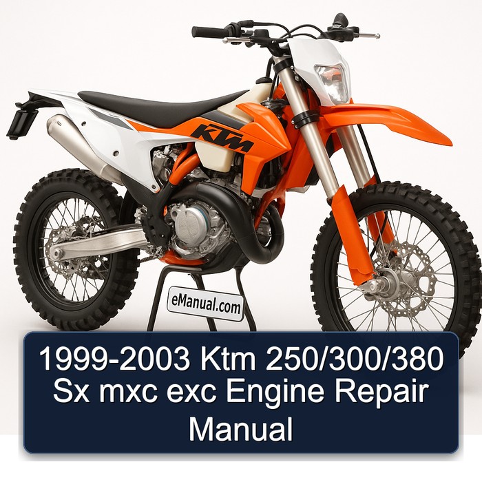 1999-2003 Ktm 250/300/380 Sx mxc exc Engine Repair Manual