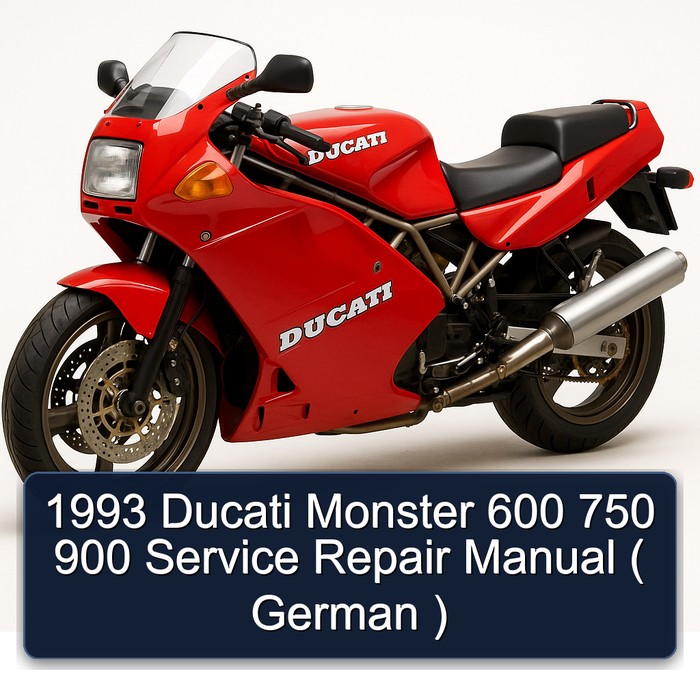 1993 Ducati Monster 600 750 900 Manual de servicio y reparación ( German )