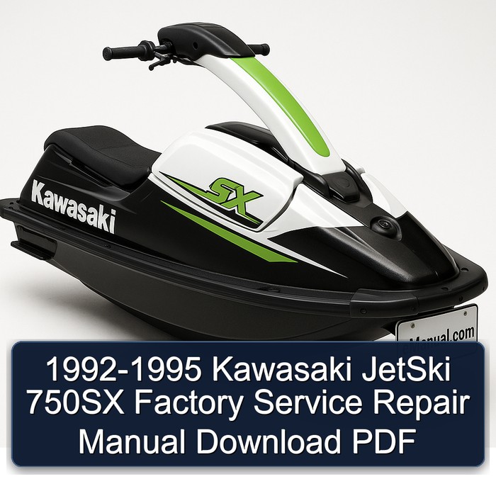 1992-1995 Kawasaki JetSki 750SX Factory Manual de servicio y reparación Download PDF