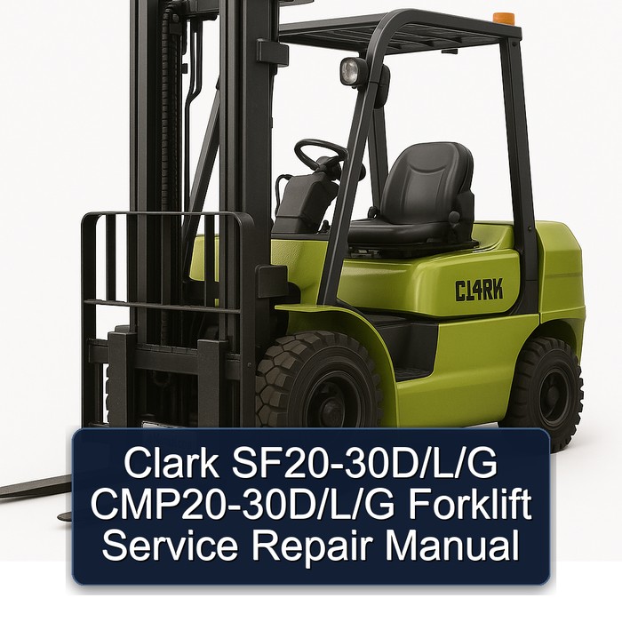 Manual de Servicio y Reparación de Montacargas Clark SF20-30D/L/G CMP20-30D/L/G