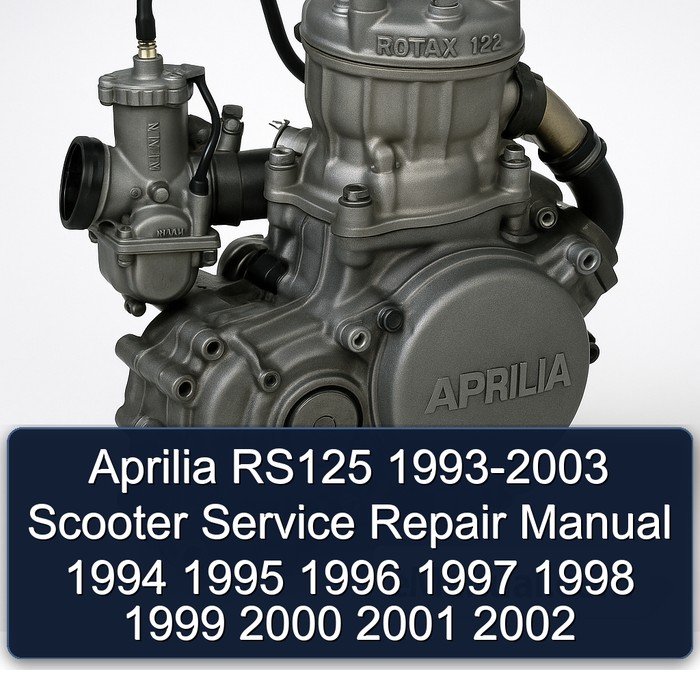 Aprilia RS125 1993-2003 Scooter Manual de servicio y reparación 1994 1995 1996 1997 1998 1999 2000 2001 2002