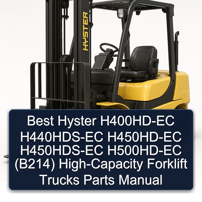 Manual de Partes para Carretillas Elevadoras de Alta Capacidad Hyster H400HD-EC, H440HDS-EC, H450HD-EC, H450HDS-EC, H500HD-EC (B214)