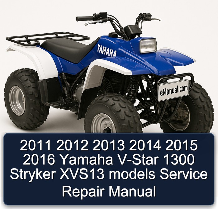 2011 2012 2013 2014 2015 2016 Yamaha V-Star 1300 Stryker XVS13 models Manual de servicio y reparación