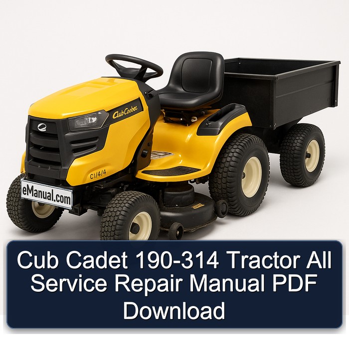 Cub Cadet 190-314 Traktor - Reparaturhandbuch (PDF)