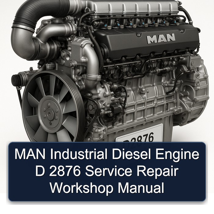 MAN Industrial Diesel Engine D 2876 Service Repair Workshop Manual