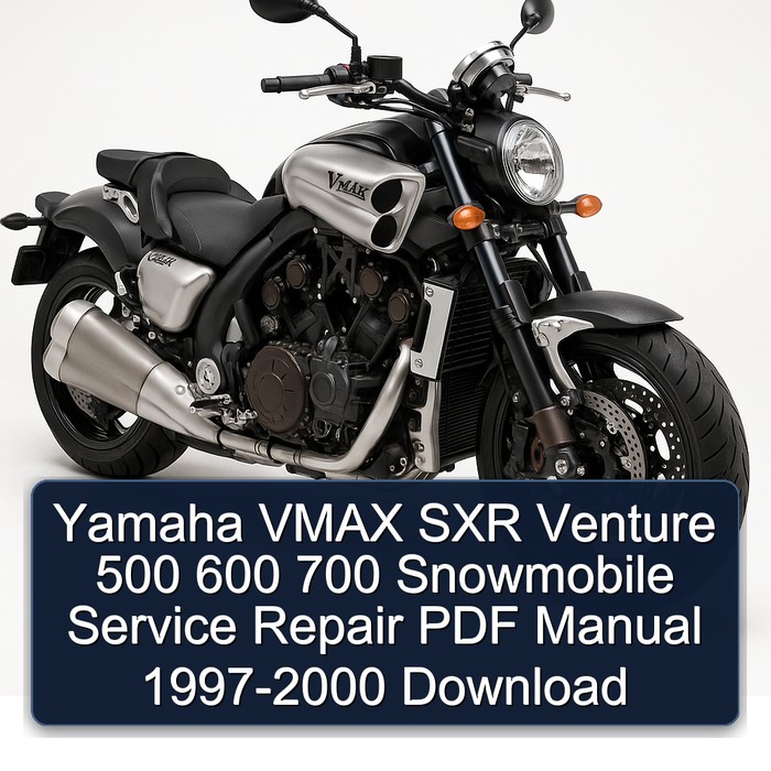 Yamaha VMAX SXR Venture 500 600 700 Snowmobile Service Repair PDF Manual 1997-2000 Download