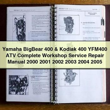 Yamaha Bigbear 400 & Kodiak 400 YFM400 ATV Workshop Service Repair Manual PDF Download