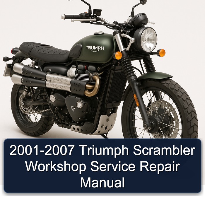 2001-2007 Triumph Scrambler Workshop Manual de servicio y reparación