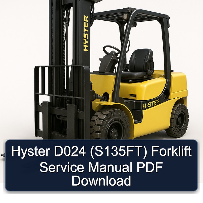 Hyster D024 (S135FT) Gabelstapler-Servicehandbuch PDF Download
