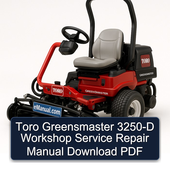 Manual de Servicio y Reparación Toro Greensmaster 3250-D (PDF)