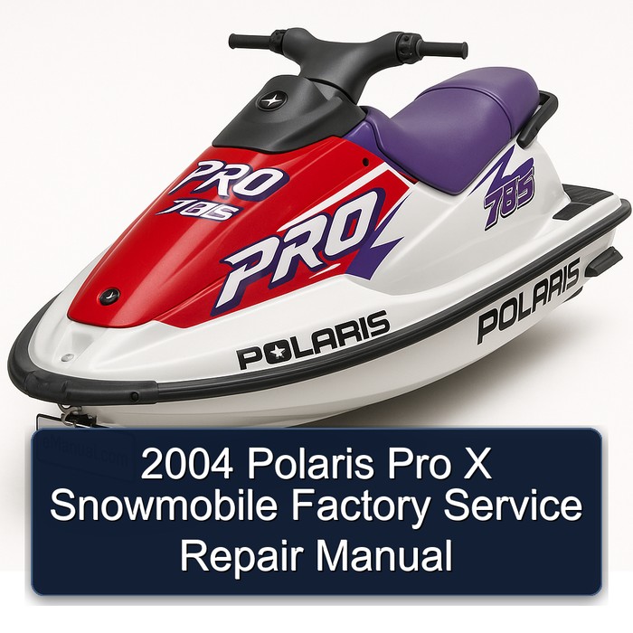 2004 Polaris Pro X Snowmobile Factory Service Repair Manual 