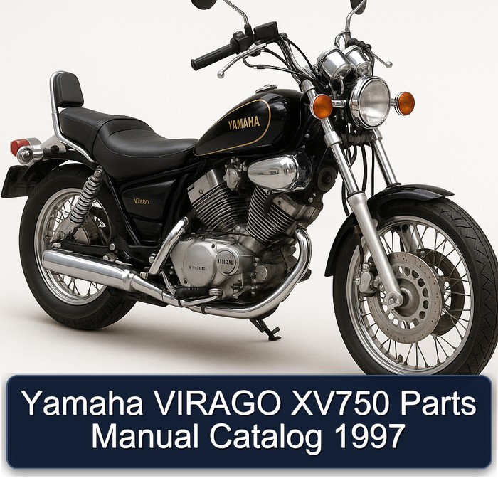 Yamaha VIRAGO XV750 Parts Manual Catalog  1997