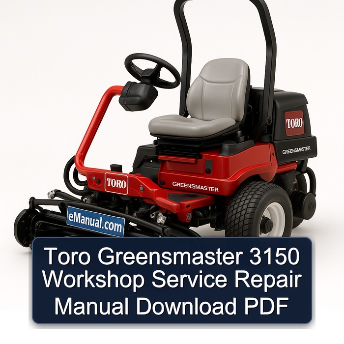 Toro Greensmaster 3150 Workshop Service Repair Manual Download PDF