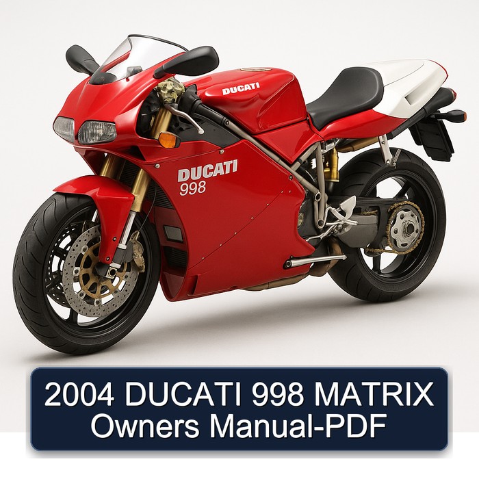 2004 DUCATI 998 MATRIX Owners Manual-PDF