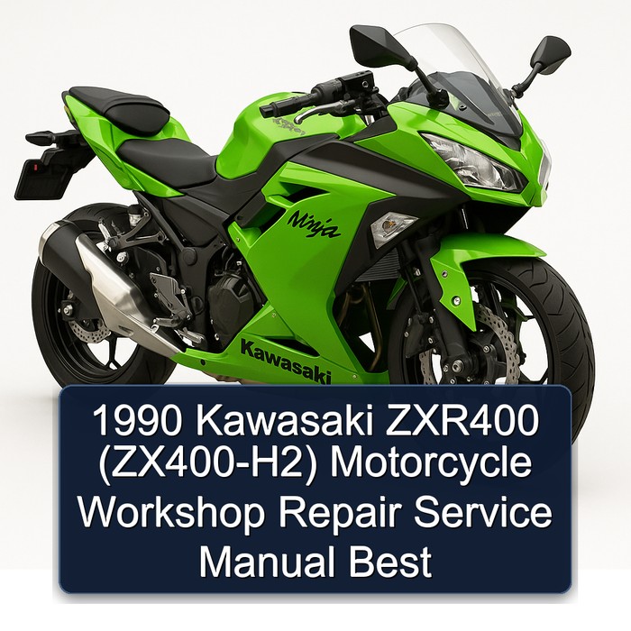 1990 Kawasaki ZXR400 (ZX400-H2) Motorcycle Workshop Repair Service Manual Best