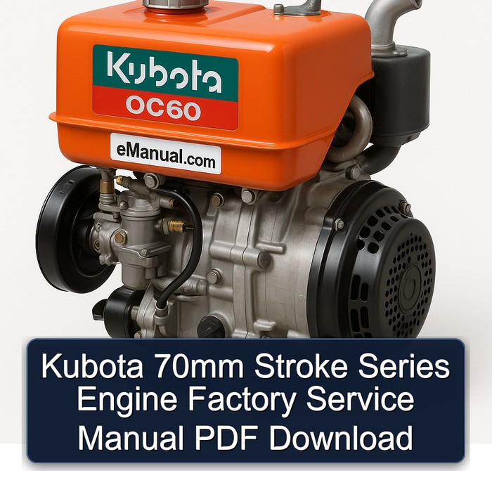 Manual de Servicio de Fábrica Kubota Serie 70mm - PDF
